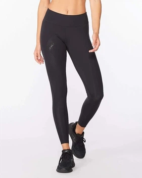 Жіночі компресійні тайтсы 2XU, Motion Mid-Rise Comp Tights, S, чорний/точковий принт