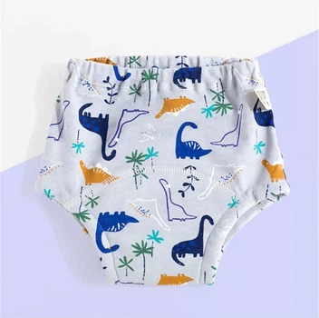 Тренировочные трусики Kiddie Widdie Dino 6-ти слойные муслиновые 11-13 кг рост 90 см