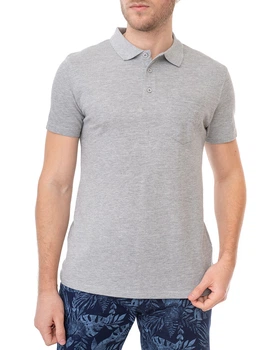 Трикотаж чоловічий Поло E-BOUND (142963-grey melange/20) Сірий XXL