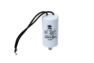 Конденсатор CBB60-G 35 мкФ 450 V с проводами и болтом (0724)