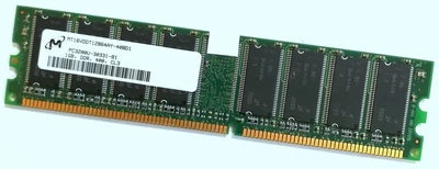 Оперативная память Micron DDR 1Gb 400MHz 3200U CL3 (MT16VDDT12864AY-40BD1) Б/У