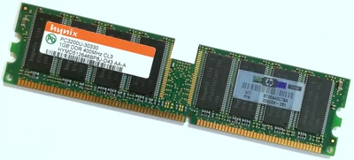 Оперативная память Hynix DDR 1Gb 400MHz 3200U CL3 (HYMD512646BP8J-D43 AA-A) Б/У