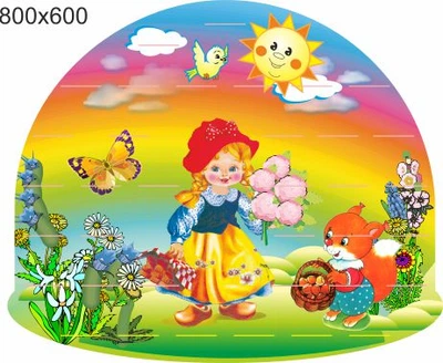 Стенд для школы, детского сада, Для лепки. ViTaLa, фигурный, 800х600 мм, полноцветный, (ДС000040)