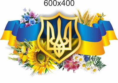 Стенд, символіка, ViTaLa, фігурний, 600х400 мм, повнокольоровий (С000002)