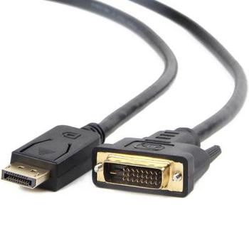 Кабель мультимедийный соединительный Display Port to DVI 24 1пин 1.0 м Cablexpert для подключения