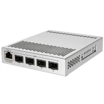 Коммутатор Mikrotik CRS305-1G-4S+IN 4x SFP+ 1x Gigabit Ethernet металл Белый (LKMTR_800209)
