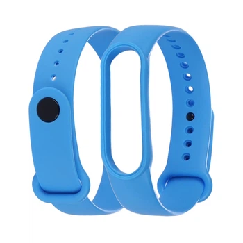 Ремешок силиконовый Anchor для Xiaomi Mi Band 5 / Mi Band 6 / Mi Band 7 Светло-голубой КОД:29794