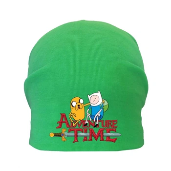 Шапка детская Время Приключений 001 (Adventure Time) зеленая (ATR grn 001) 54-56 см