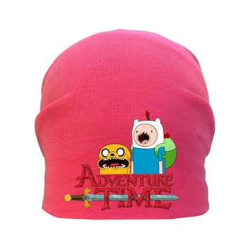 Шапка дитяча Час Пригод 003 (Adventure Time) рожева (ATR pnc 003) 54-56 см