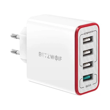 Зарядное устройство BlitzWolf BW-PL5 4 USB порта 30 W QC3.0 White (JBW-PL5White)