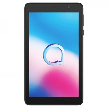 Планшетный ПК Alcatel 1T 7" 9013X 4G Prime Black (9013X-2AALUA1); 7" (1024x600) TN / MediaTek MT8765 / ОЗУ 1 ГБ / 16 ГБ встроенной + microSD до 128 ГБ / камера 2 Мп + 2 Мп / Wi-Fi, Bluetooth / 4G (LTE) / Android 10.0 (Q) / 187.7 x 107.8 x 9.4 мм, 250 г /
