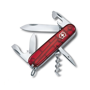 Нож Victorinox Spartan, красный полупрозрачный