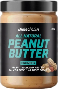 Арахісова паста Biotech Peanut Butter 400 г Хрустка (5999076235117)