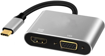 Адаптер ExtraDigital Type-C to HDMI / VGA (KBV1743)