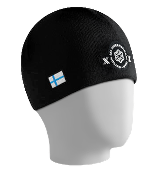 Шапка мужская вязаная FLAG-F Финляндия Чёрный One Size (56-60)