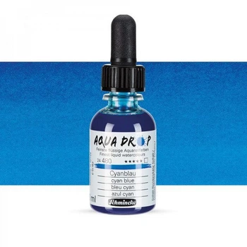 Жидкая акварельная краска Schmincke AQUA DROP 30 мл, cyan blue