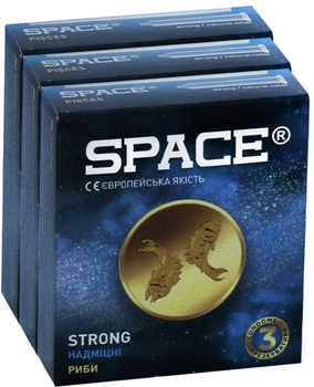 Презервативи Space 3 Strong 9 шт. (3 пачки по 3 шт.) (ROZ6400210521)