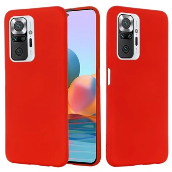 Силиконовый (TPU) чехол Deexe Silicone Case для Xiaomi Redmi Note 10 Pro - Red