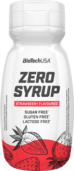 Заменитель питания BioTech Zero Syrup 320 мл Клубника (5999076233106)