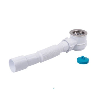 Сифон для душового піддону Lidz (WHI) 60 04 P002 01 (вихід 40/50 мм)