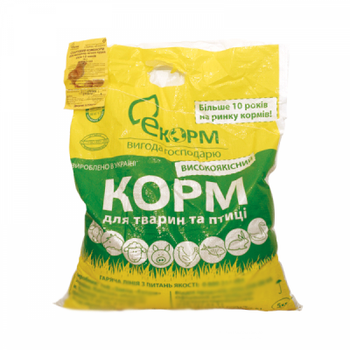 Комбікорм для курчат від 1 до 8 тижнів, Старт, крупка 5 кг Екорм 3000315