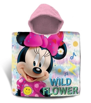 Детское полотенце пончо Disney Минни Маус с капюшоном для девочки 3-7 лет