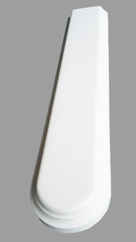 Перило окончание 100х25х5,5 см глянец белый