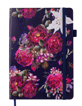 Блокнот діловий BM.295305-03 CHERIE А5, 96 арк, крапка, обкладинка штучна шкіра,т.-синій (50)