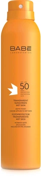 Солнцезащитный спрей BABE Laboratorios Водостойкий прозрачный SPF 50+ (8437011329943)