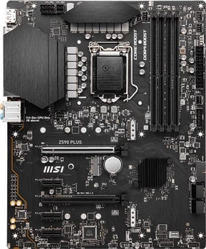Материнська плата MSI Z590 Plus (s1200, Intel Z590, PCI-Ex16)