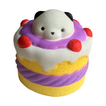 М'яка іграшка антистрес Сквіші Squishy Торт з Ведмедиком