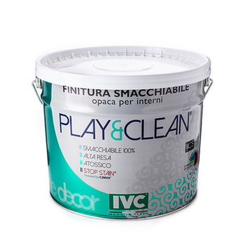 Фарба IVC Play&Clean нейтральна 12,5 кг