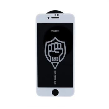 Защитное стекло для Apple iPhone 6/6S MOXOM FS Белый