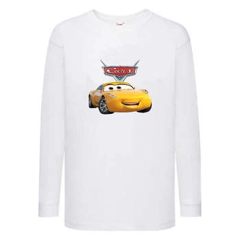 Лонгслив реглан ТАЧКИ 004 (CARS) белый (CRS wh 004) 116 см