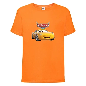 Футболка дитяча ТАЧКИ 004 (CARS) оранжева (CAR orn 004) 104 см