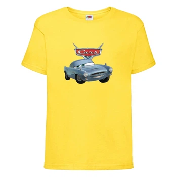 Футболка детская ТАЧКИ 0011 (CARS) желтая (CAR yel 0011) 116 см