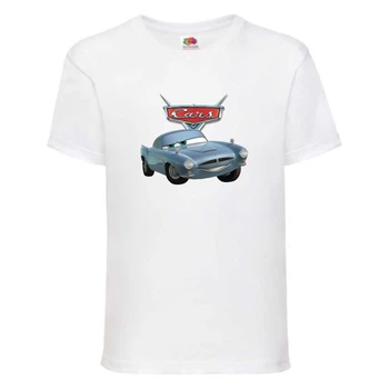 Футболка детская ТАЧКИ 0011 (CARS) белая (CAR wh 0011) 116 см