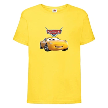 Футболка детская ТАЧКИ 004 (CARS) желтая (CAR yel 004) 104 см