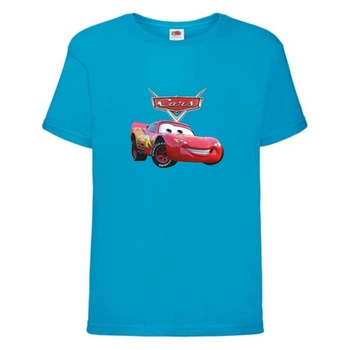 Футболка детская ТАЧКИ 001 (CARS) синяя (CAR blu 001) 116 см