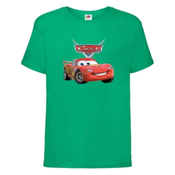 Футболка дитяча ТАЧКИ 0010 (CARS) зелена (CAR grn 0010) 104 см
