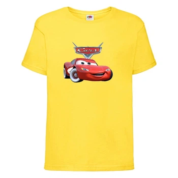 Футболка дитяча ТАЧКИ 009 (CARS) жовта (CAR yel 009) 128 см