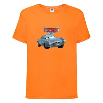 Футболка детская ТАЧКИ 0011 (CARS) оранжевая (CAR orn 0011) 116 см