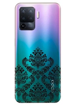 Прозрачный силиконовый чехол iSwag для OPPO Reno 5 Lite с рисунком - Мандала (ISOR5L26)