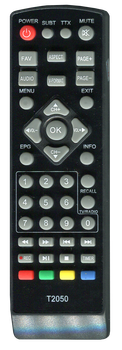 Пульт для Т2 тюнера ROMSAT T2 T2050 / T2050 / T2070 / T2 mini [DVB-T2] - 2077