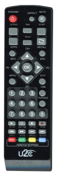Пульт для Т2 тюнера U2C T2 HD / TIGER T2 HD Plus [DVB-T2] - 2101