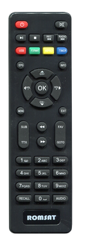 Пульт для Т2 тюнера ROMSAT T8000HD / LUMAX&nbsp;DVBT2-555HD [DVB-T2] - 2285