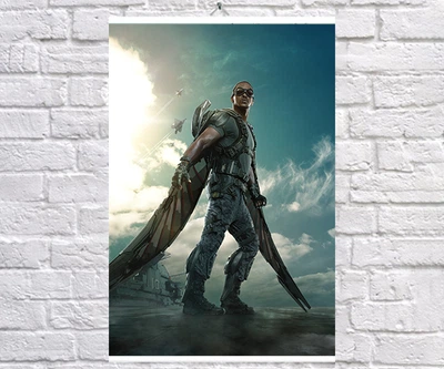 Постер BEGEMOT Месники Супергерої MARVEL Сокіл Семюель Томас Вілсон Falcon 40x61 см (1124091)