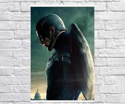 Постер BEGEMOT Мстители Супергерои MARVEL Стивен Роджерс Капитан Америка Captain America 61x90 см (1124079-1)