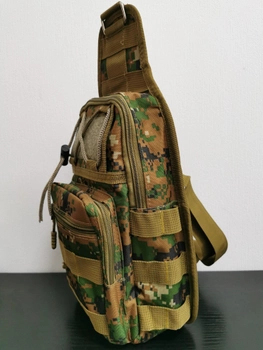 Тактическая армейская мужская сумка через плечо, пиксель