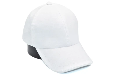 Кепка Fashion льняная однотонная 56-60 см белая (0919-505)